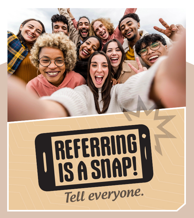 Referring is a snap! Tell everyone.